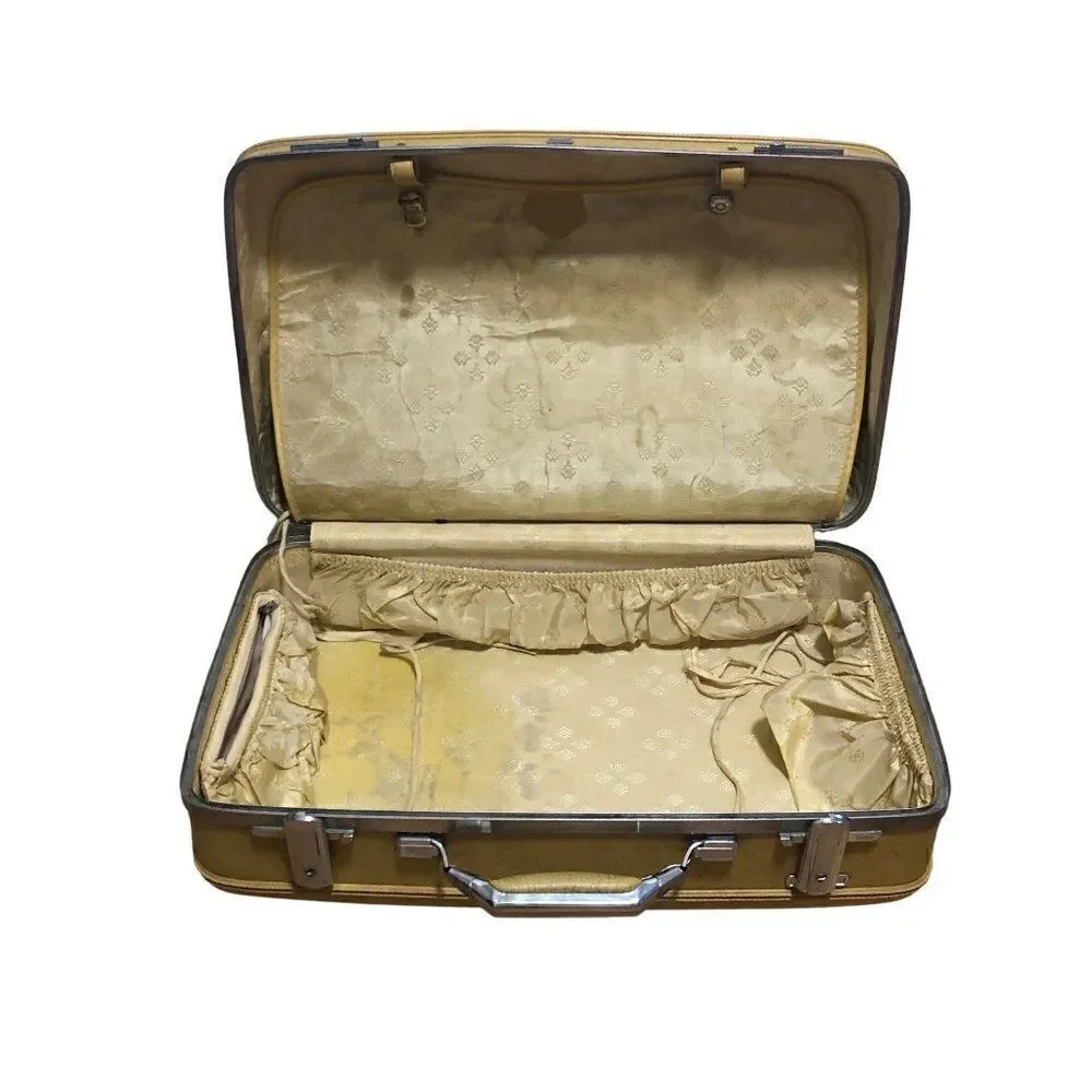 Vintage American Tourister Suitcase Luggage Hard Shell